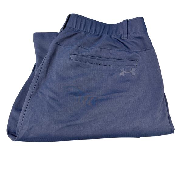 Under armour Golf Pants Mens 34x32 ACTUAL Blue UA Tapered Showdown Activewear - Picture 1 of 7